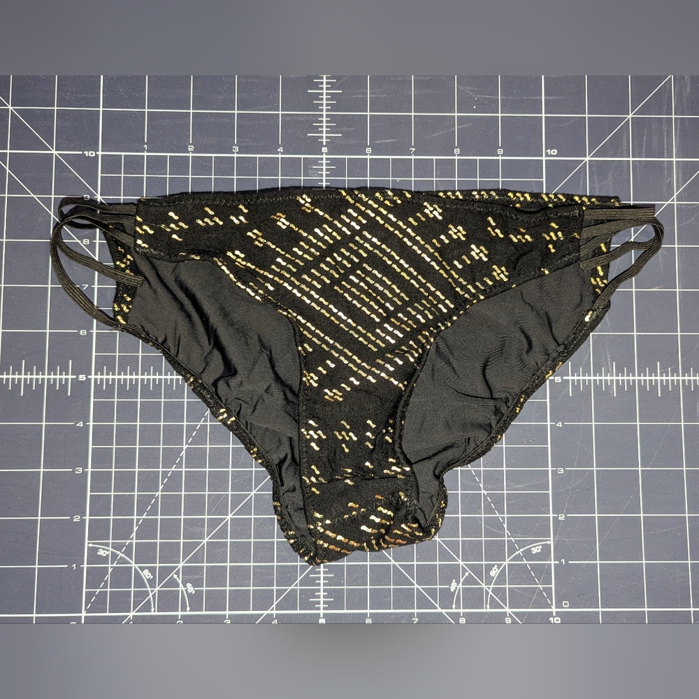 Melodia Designs Gold Faux Bikini Bottoms